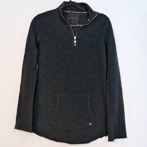 * Victorias Secret Size Small Gray 1/4 Zip Pullover Sweater
